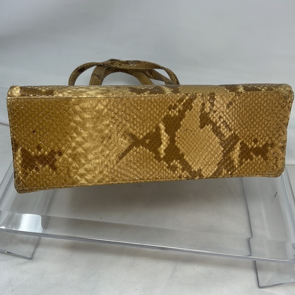 Susan Gail Python Structured Hand Bag Shoulder Bag - image 8